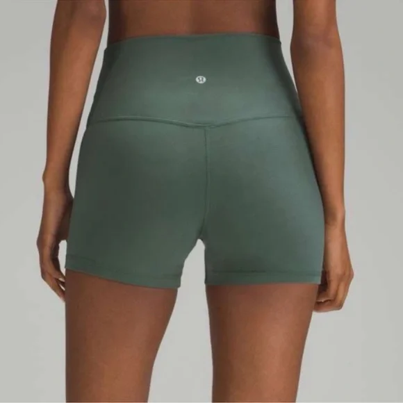 Lululemon Align Short High Rise Bike Shorts Dark Forest Green 12 NWT - Picture 1 of 8